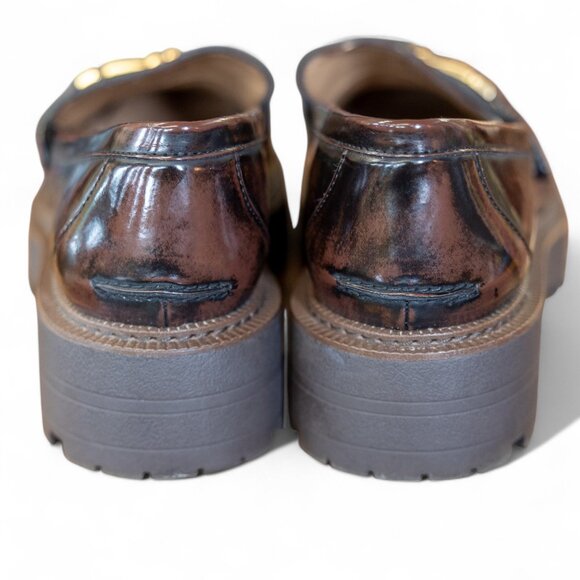 Sam Edelman Laurs Lug Sole Loafers - Chestnut - Women’s Size 10 - Picture 9 of 12
